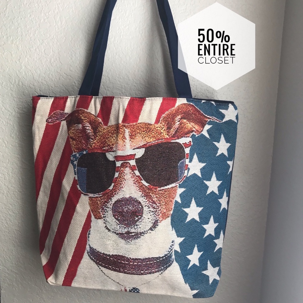 BESTSELLER AMERICAN DOG TOTE BAG